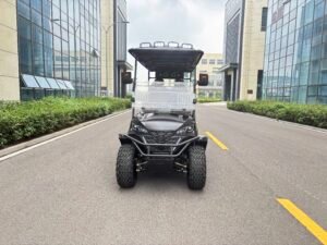 4+2 seater golf cart with custom front headlights and soundbar (personalized design) Thumbnail 1