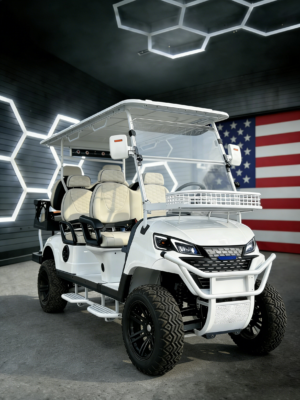 white golf cart 4+2