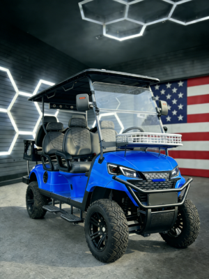 4+2 seats blue golf carts