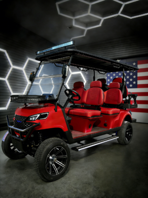 4+2 red golf carts american version