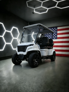ant cartusa 4 passenger forward facing white electric golf cart | pickup price $5500